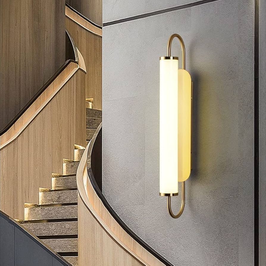 Gold Tubular LED Metal Wall Light Sconce