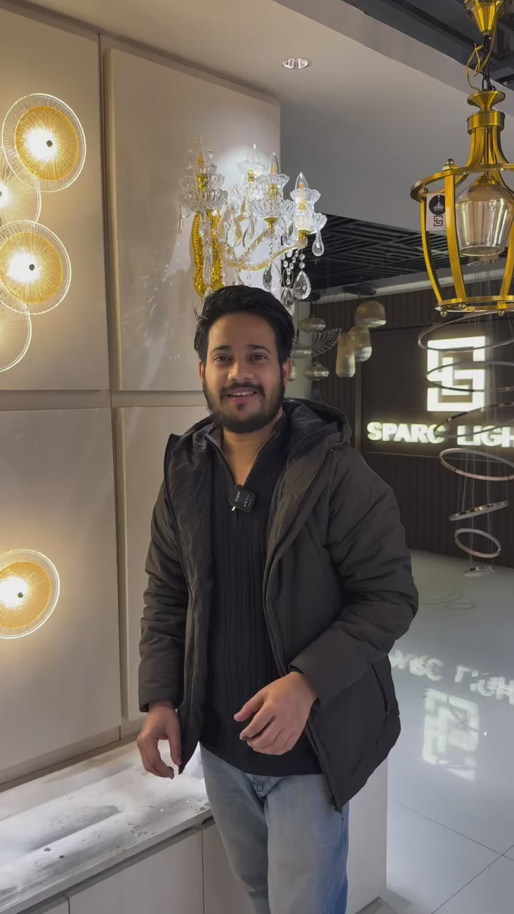 Gold Tubular LED Metal Wall Light Sconce