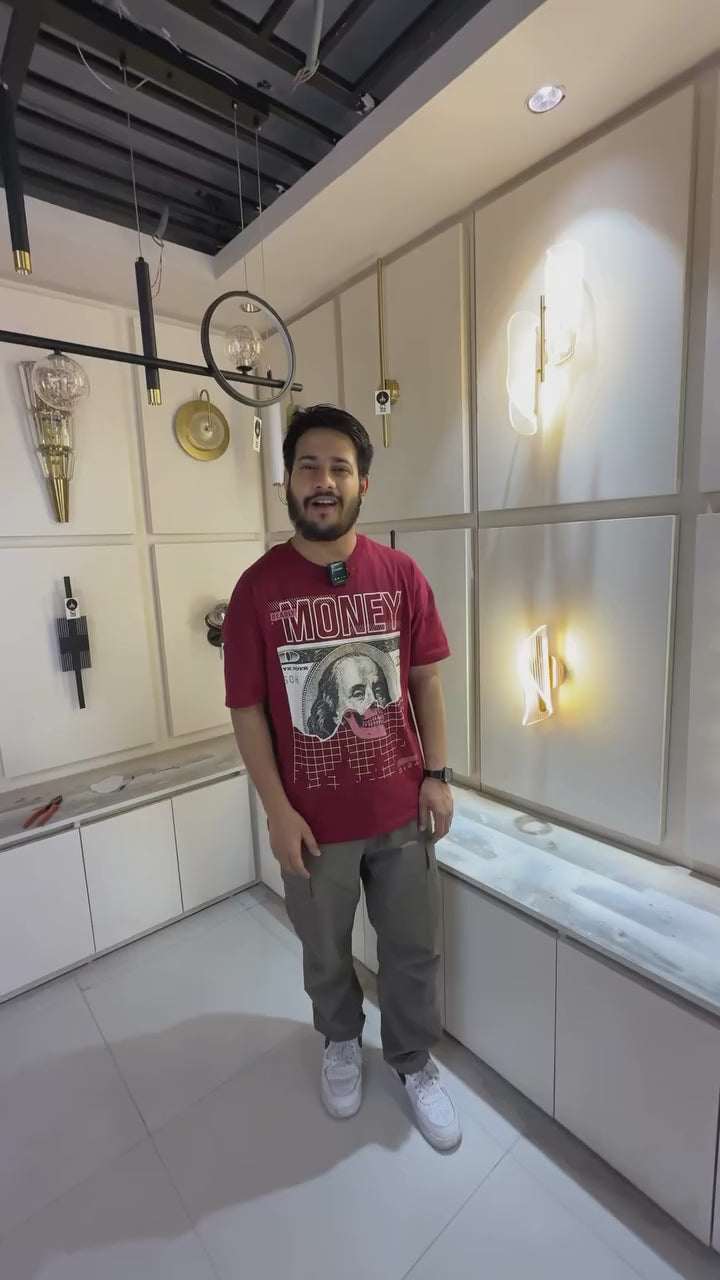 K9 Diamond Cut Crystal Vertical  LED Wall Mounted Light