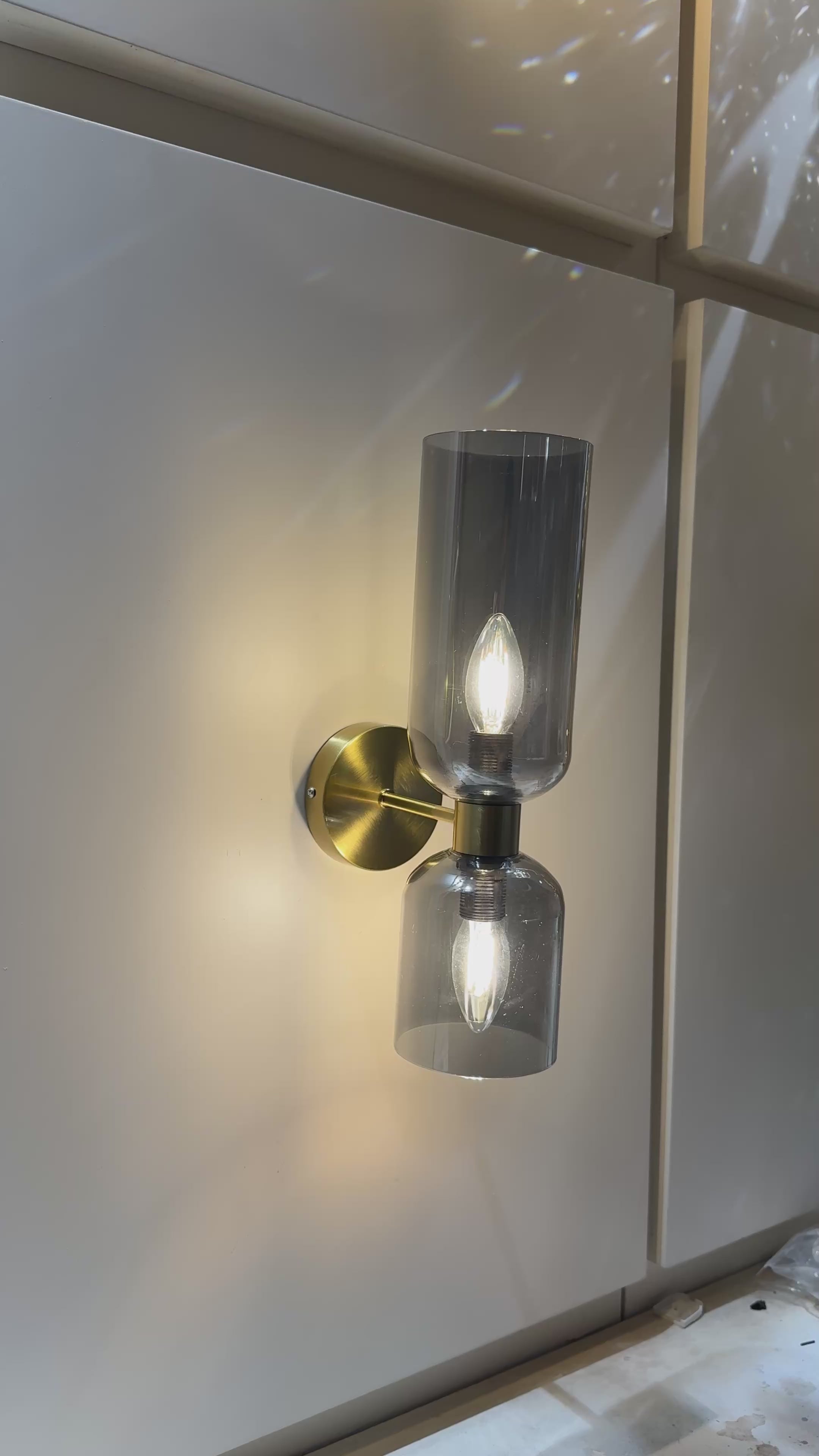Updown Funnel Wall Sconce LED Light – Glass Design