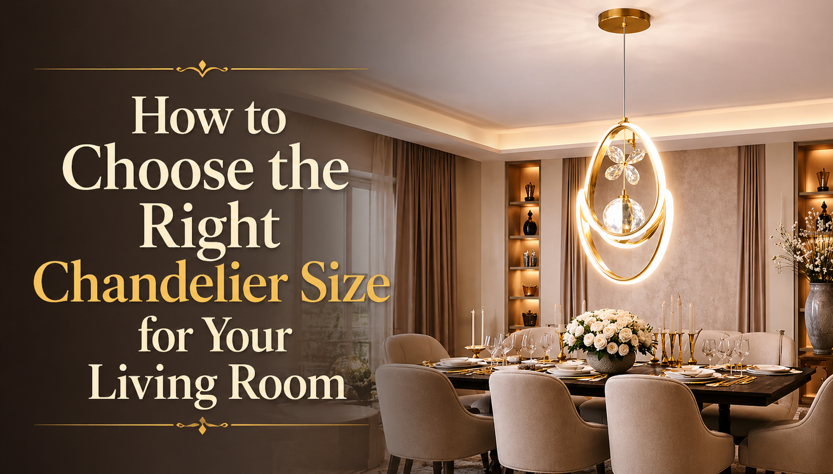 How to Choose the Right Chandelier Size for Your Living Room