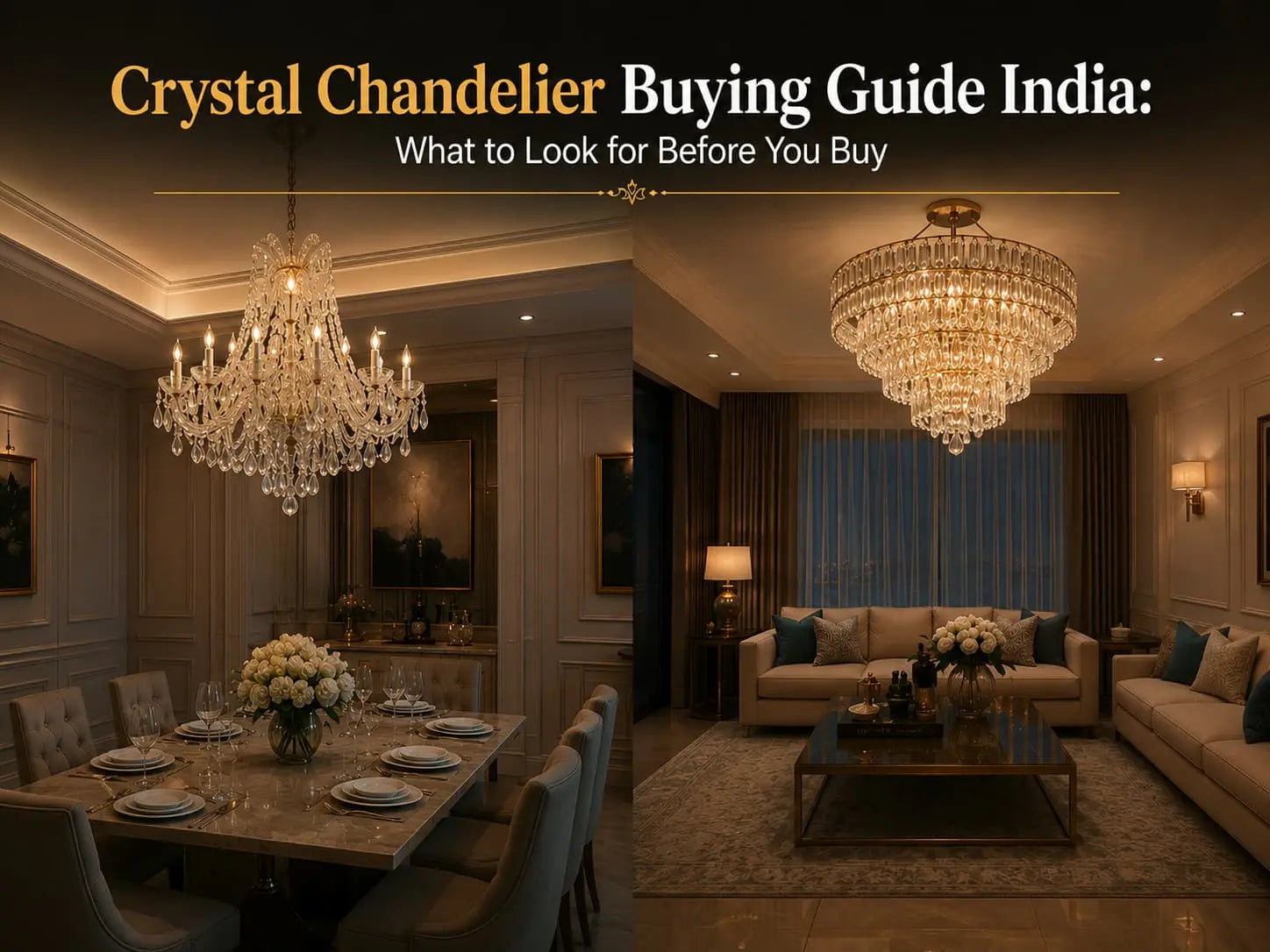 Crystal Chandelier Buying Guide India: What to Look for Before You Buy