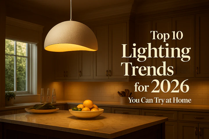 Top 10 Lighting Trends for 2026 You Can Try at Home
