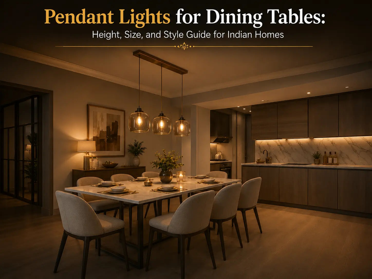 Pendant Lights for Dining Tables: Height, Size, and Style Guide for Indian Homes