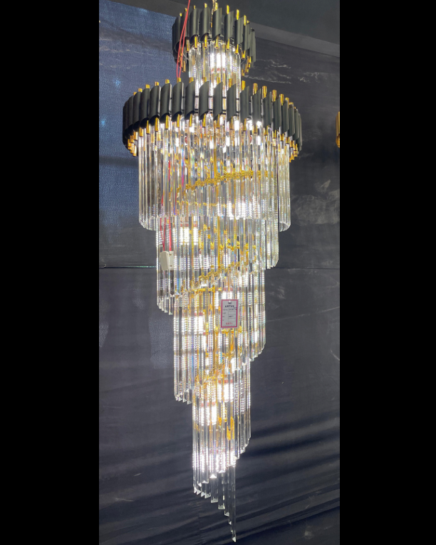 Spiral taper Chandelier