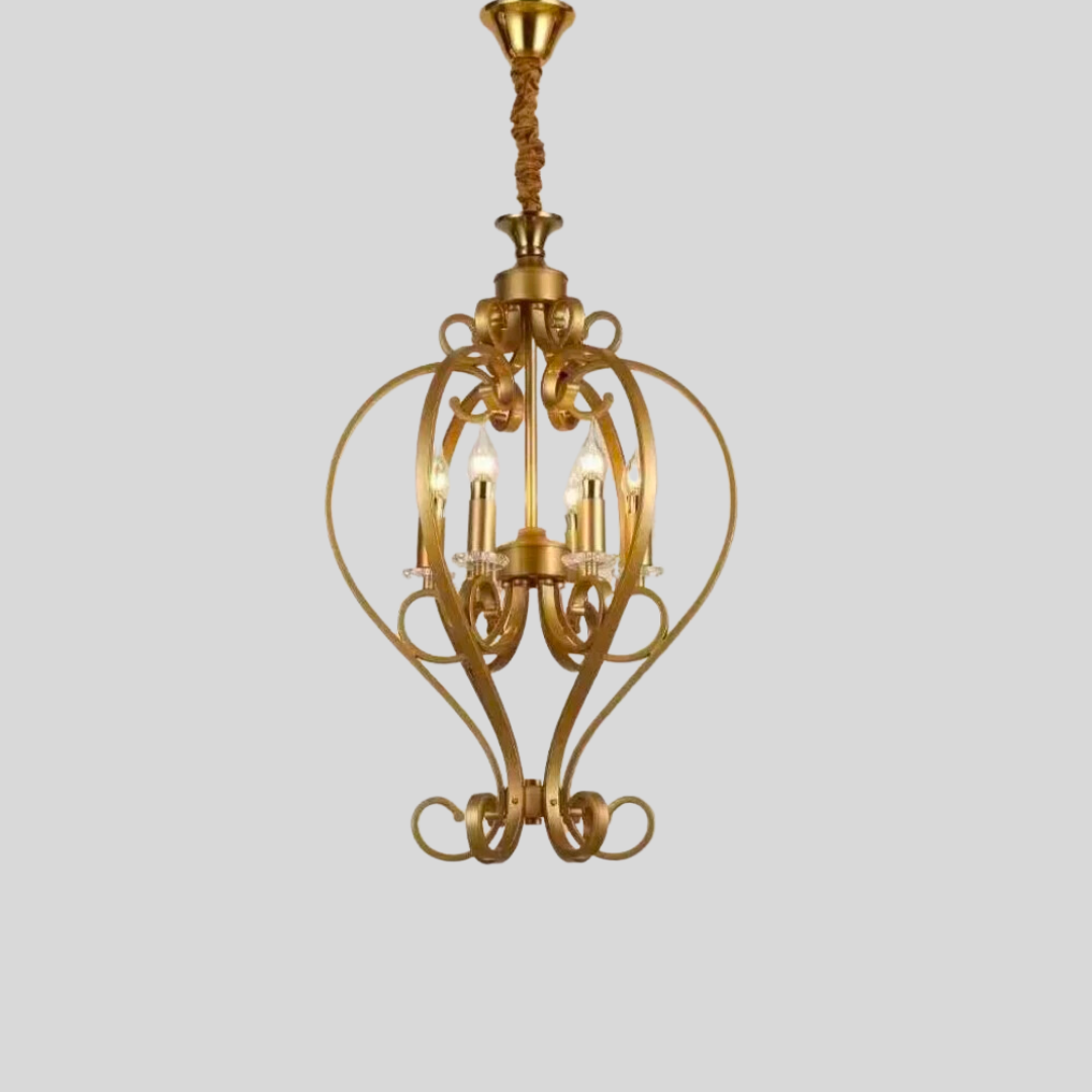 Antique Gold Climber Hanging Light - Sparc Lights