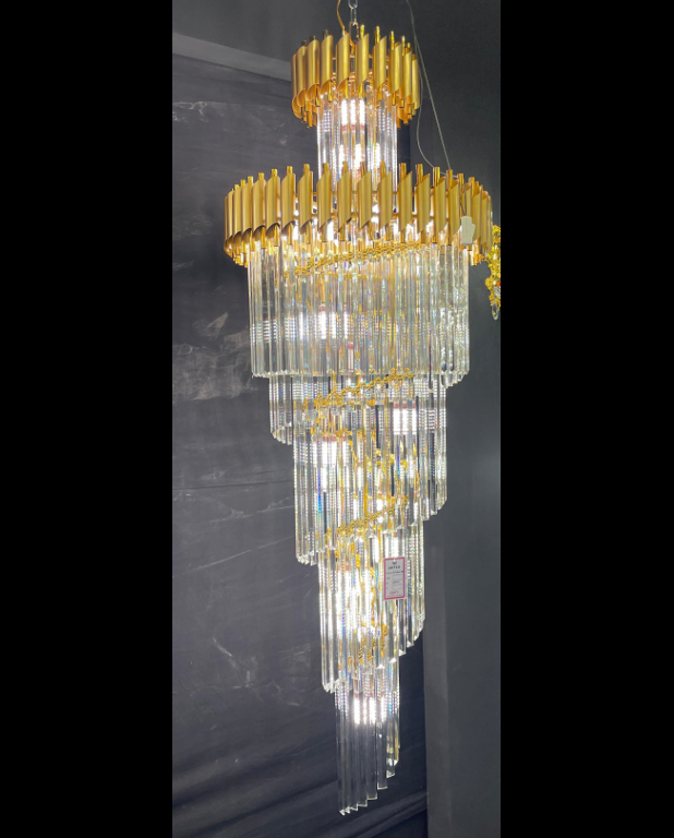 Spiral taper Chandelier