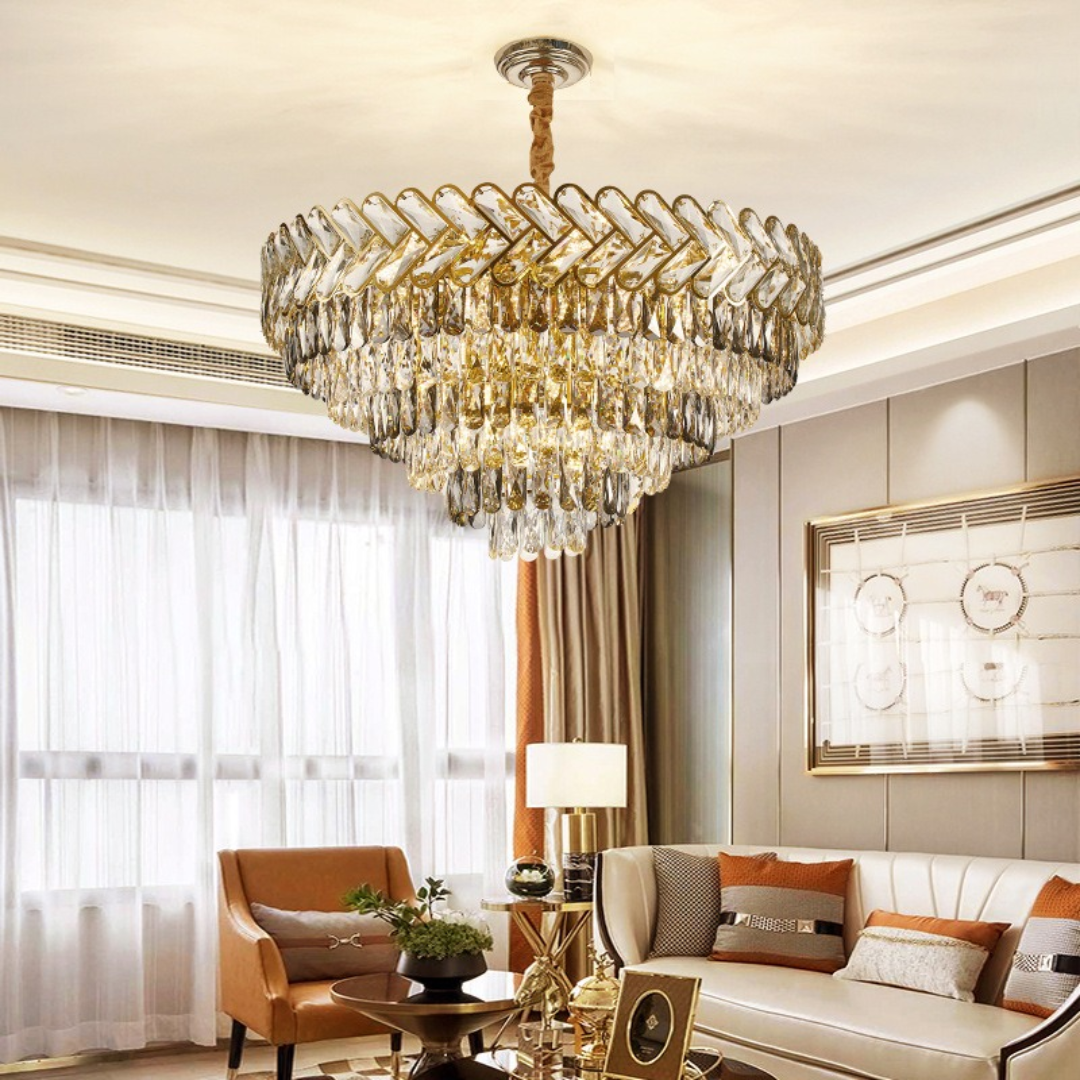 Regal Radiance Crystal Chandelier - Sparc Lights