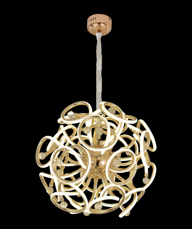 Coiled Modern Chandelier