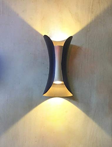 Up Down Wall Light With Black Golden Finish - Sparc Lights