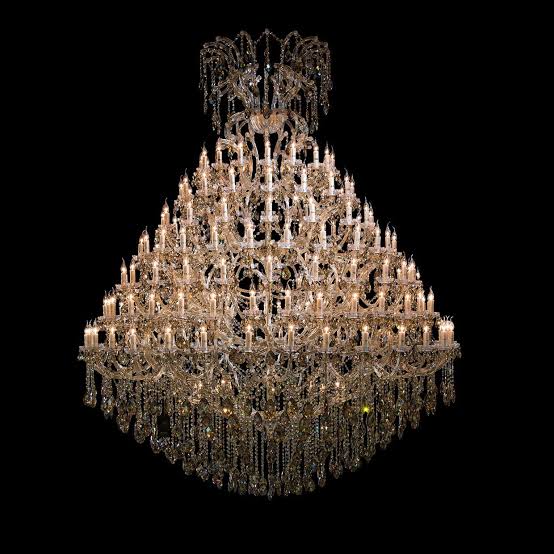 Maria Elegant filament Double Height Chandelier