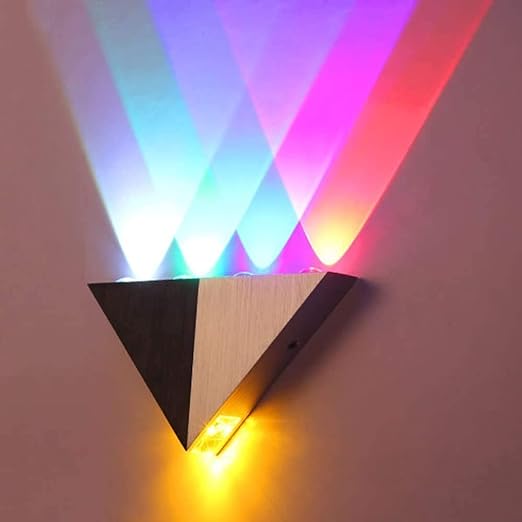 RGB Triangular Wall Light 4 Beam Up And 1 Down - Sparc Lights