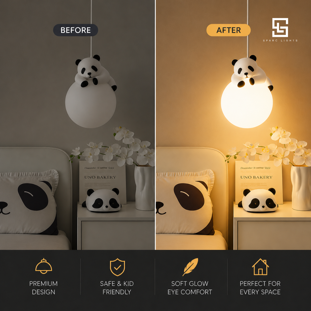 Panda Round Hanging LED Wall Light – Adjustable