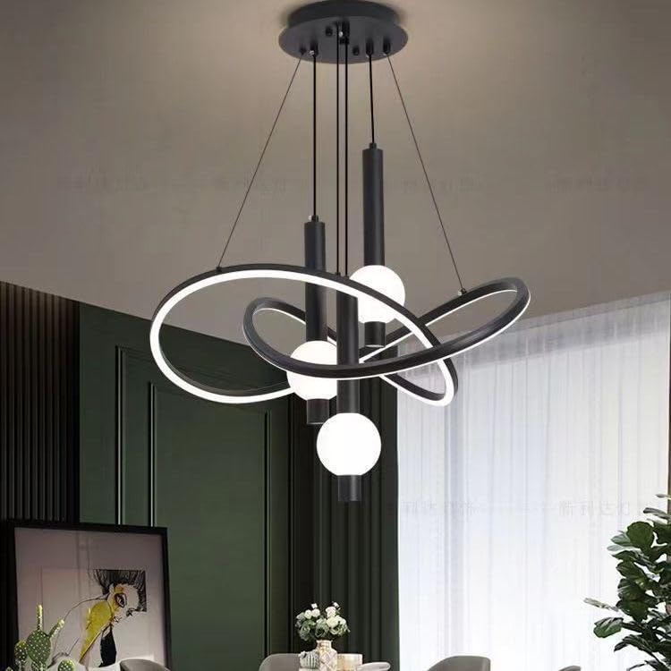 Modern Swirl Hanging Crystal Ball Ceiling LED Chandelier Light