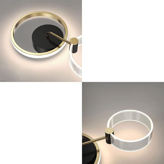 2 Round Circular LED Wall Washer Sconce Light