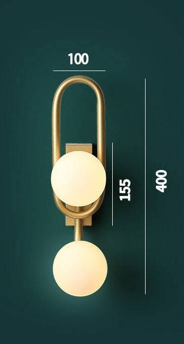 Cream White Dual Globe Wall Light - Sparc Lights