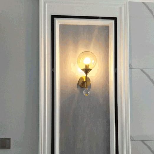 Minimalist Amber & Smoke Bulb Wall Light - Sparc Lights