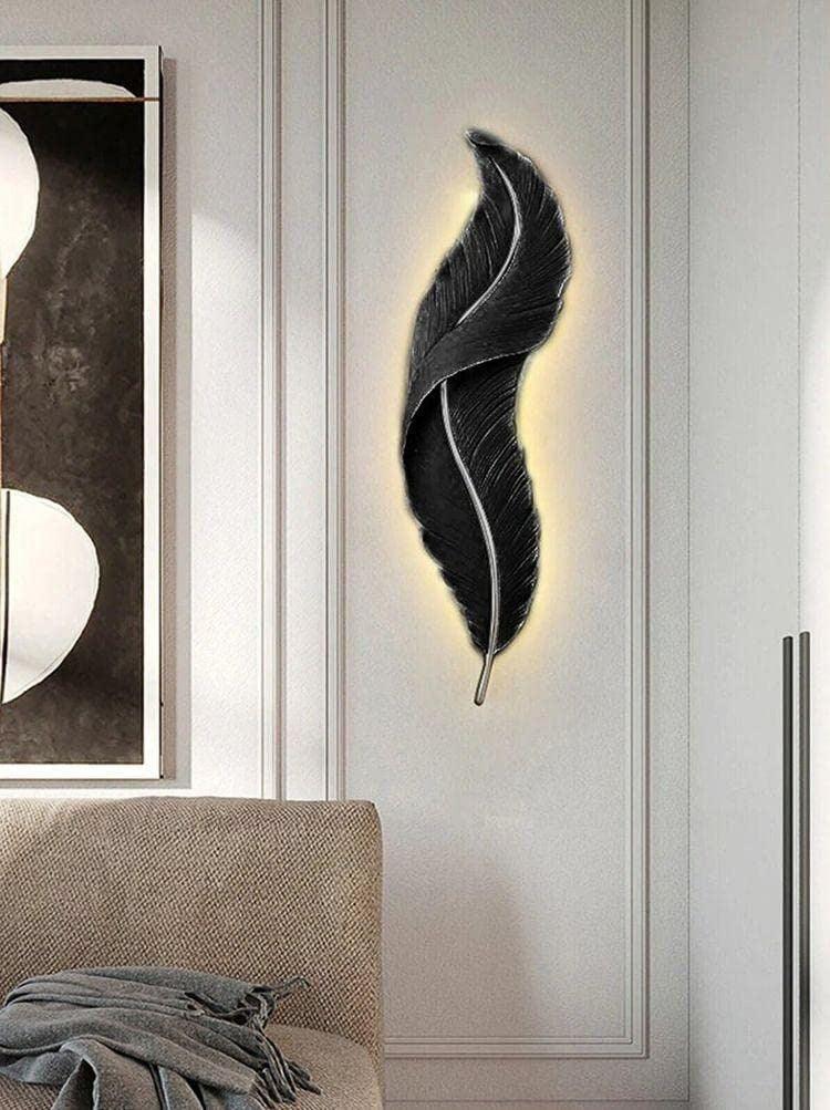 Modern Feather Wall Mounted LED Light