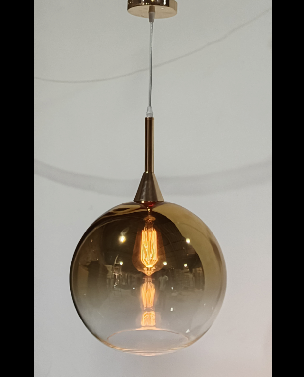 1 orb hanging light