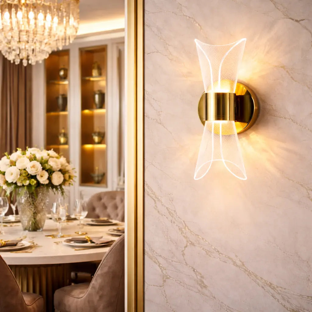 Acrylic Spacer Wall Light Up-Down Sconce Light