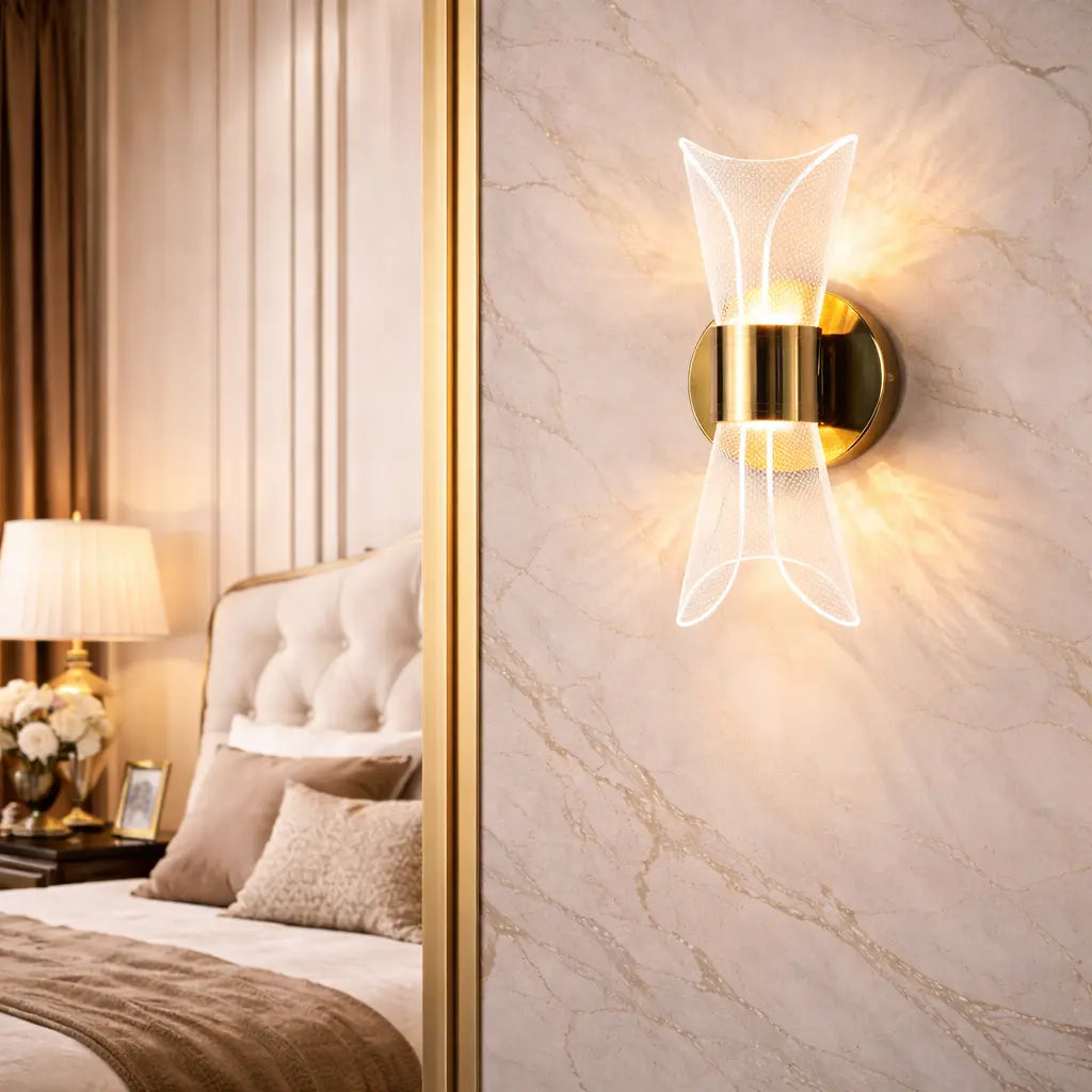 Acrylic Spacer Wall Light Up-Down Sconce Light