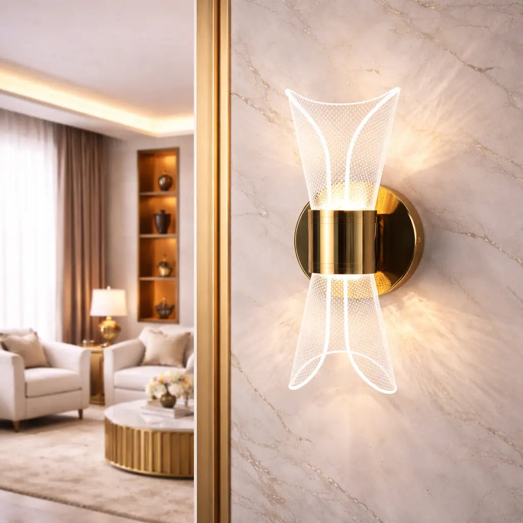 Acrylic Spacer Wall Light Up-Down Sconce Light