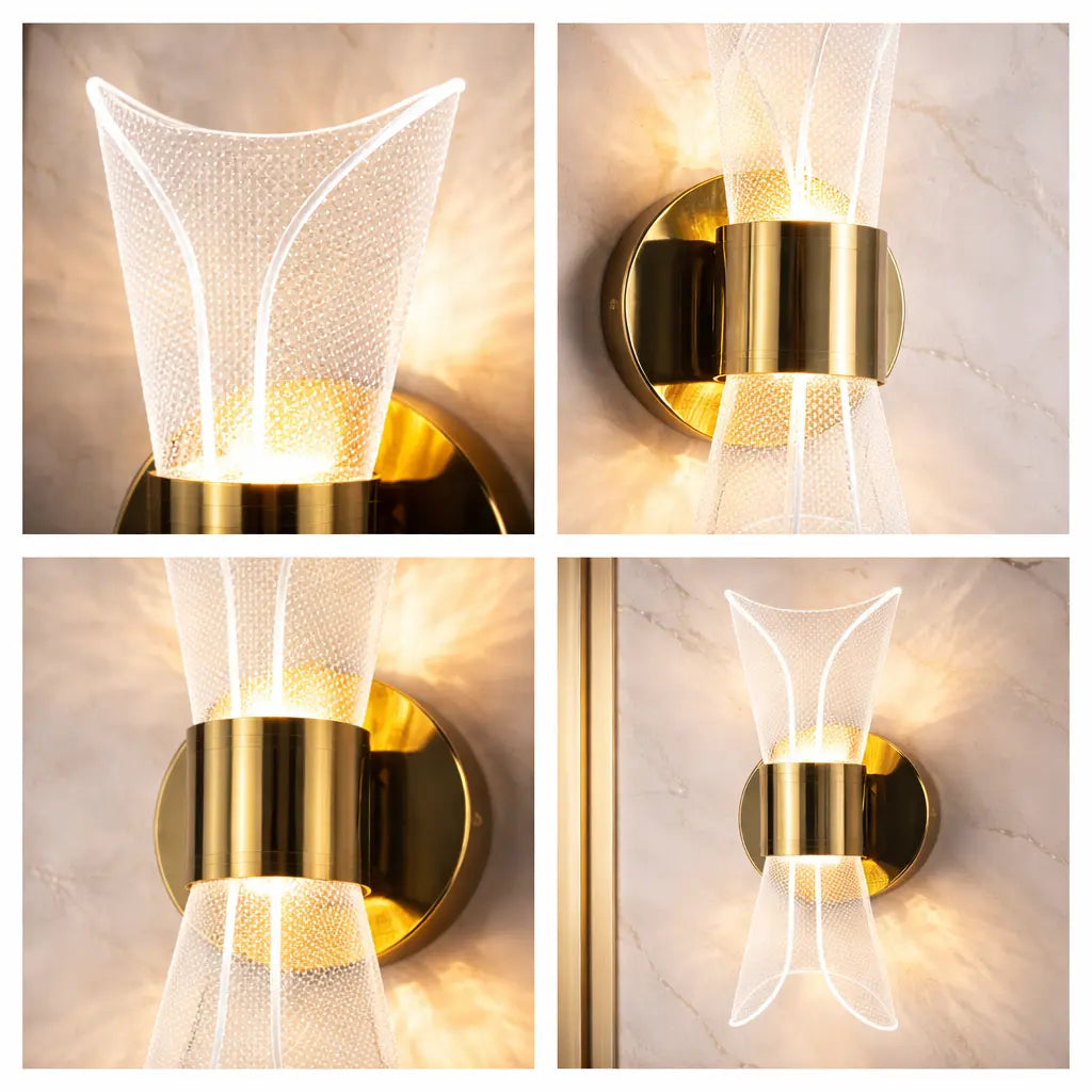 Acrylic Spacer Wall Light Up-Down Sconce Light