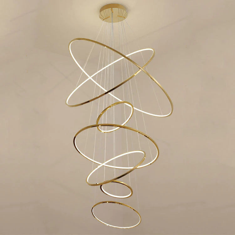 Elegant Ring Cascade Hanging Light - Sparc Lights