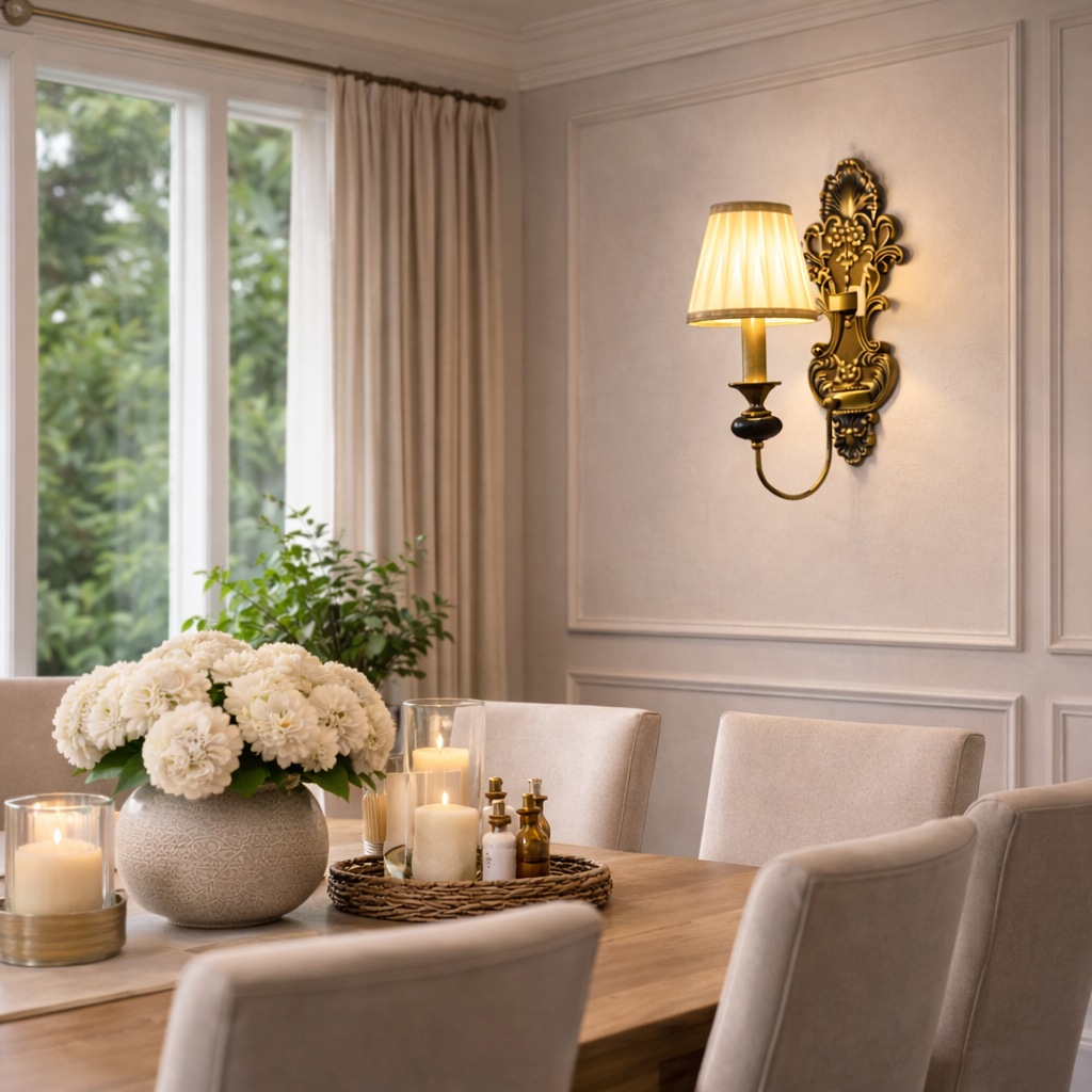 Antique Luxury European Style LED Wall Lamp Light – 3 Colour LED