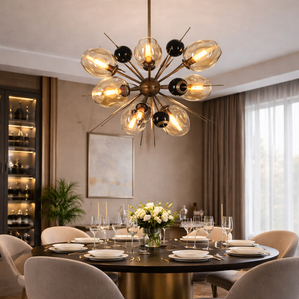 Antique Spark LED Chandelier – Modern Elegance