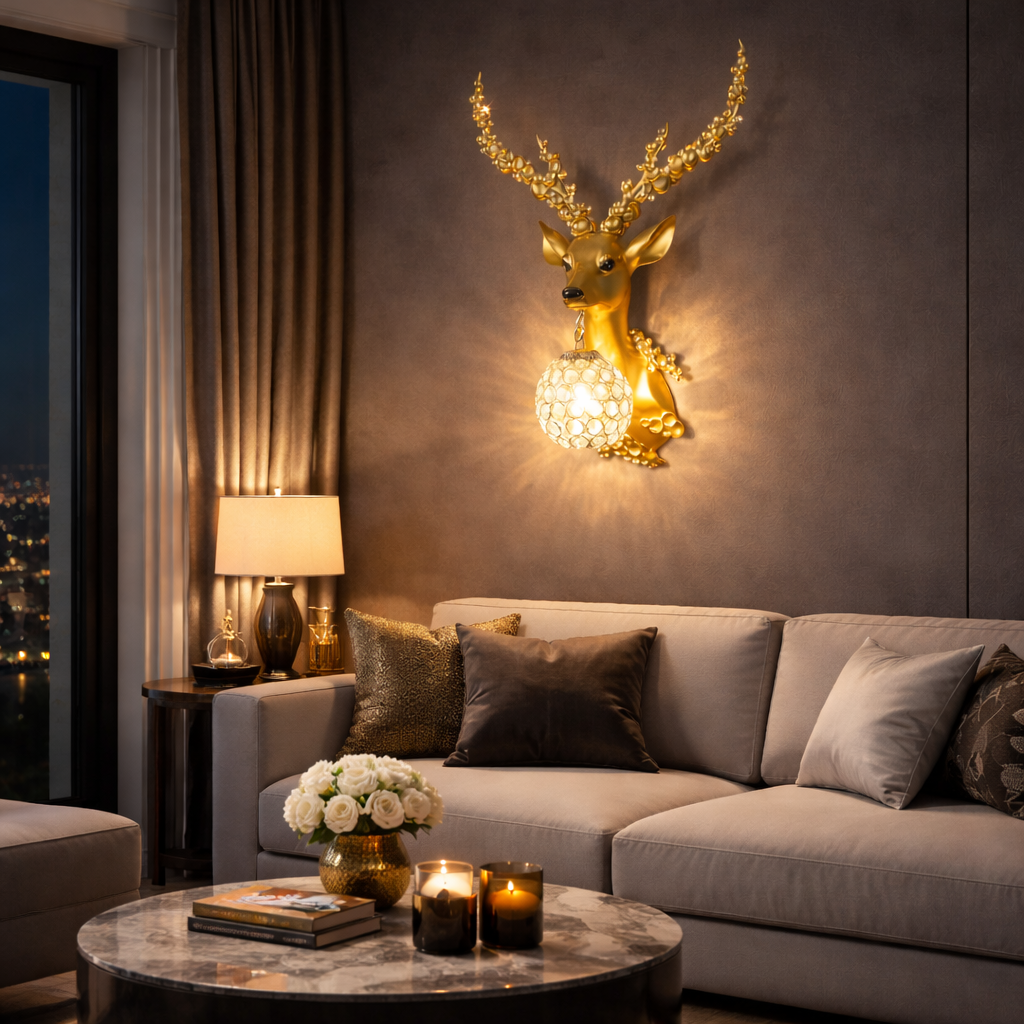 Artistic_Deer_Wall_Sconce_LED_Lights