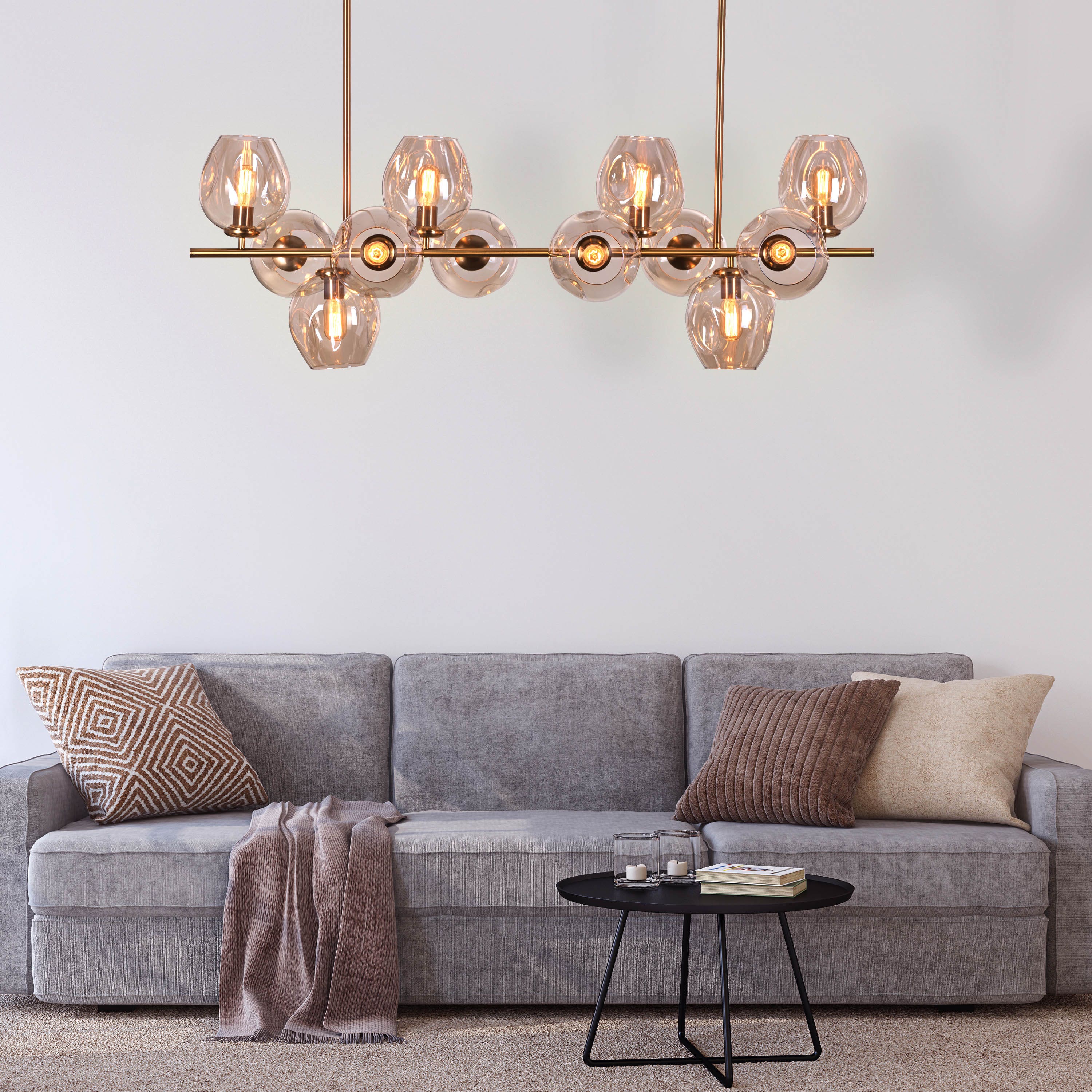 Artistic Shaded Glass LED Lamp Chandelier Light