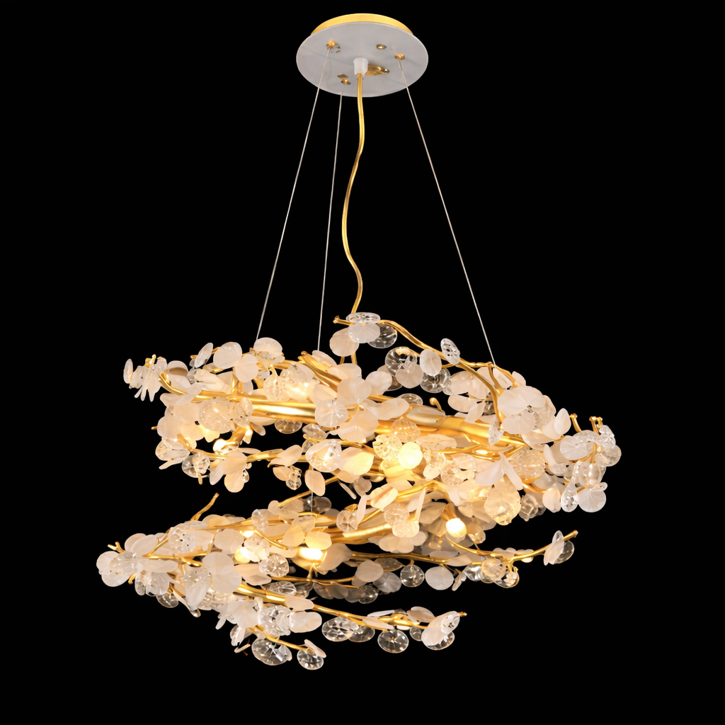 Branch Crystal Chandelier – Nature-Inspired LED Designer Light