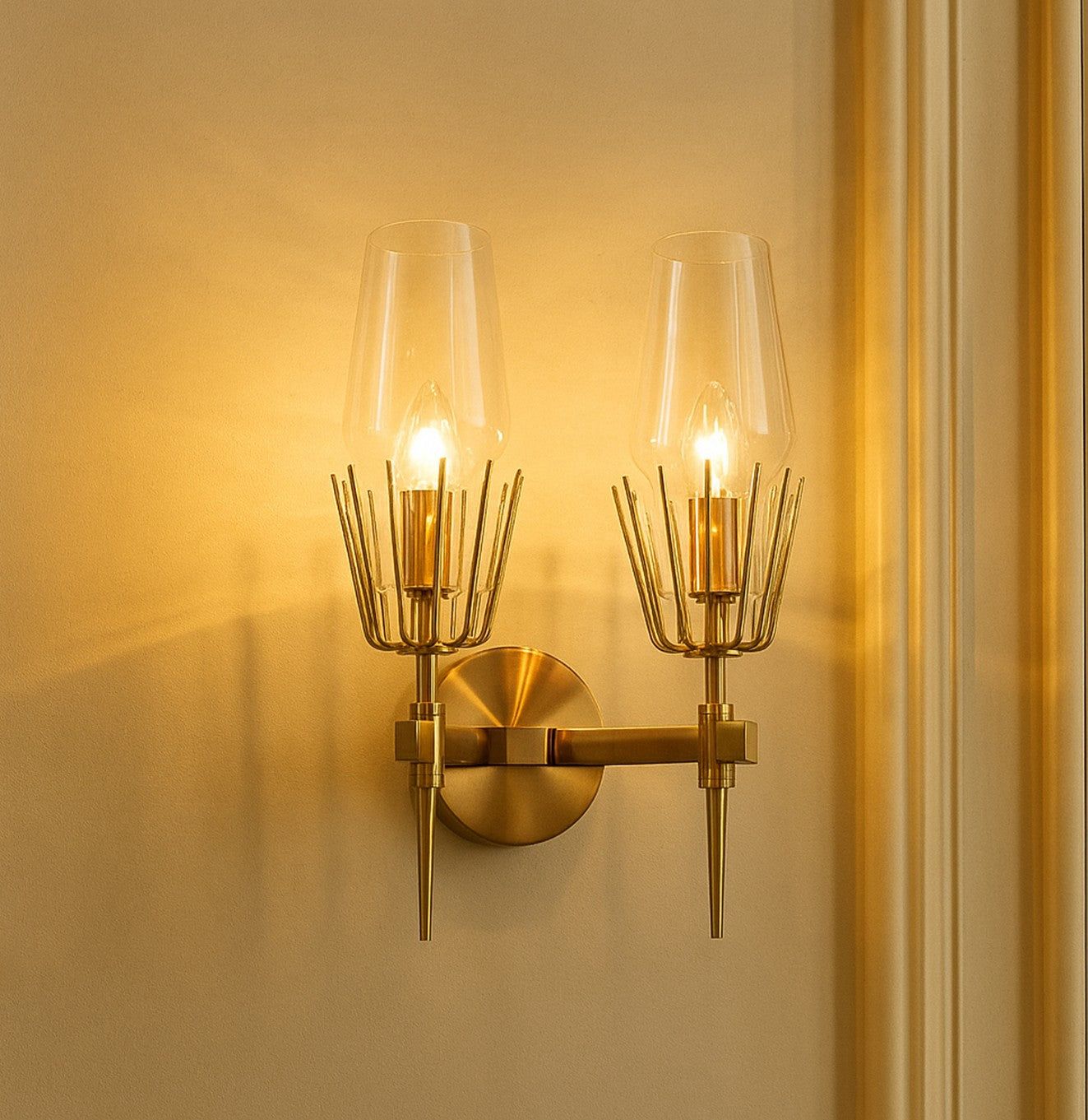 Champagne Glass Wall Light
