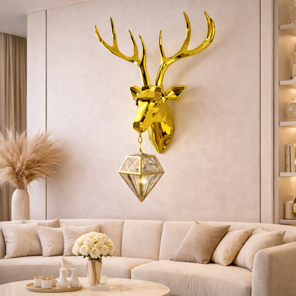 Deer With Diamond Hanging LED Wall Light