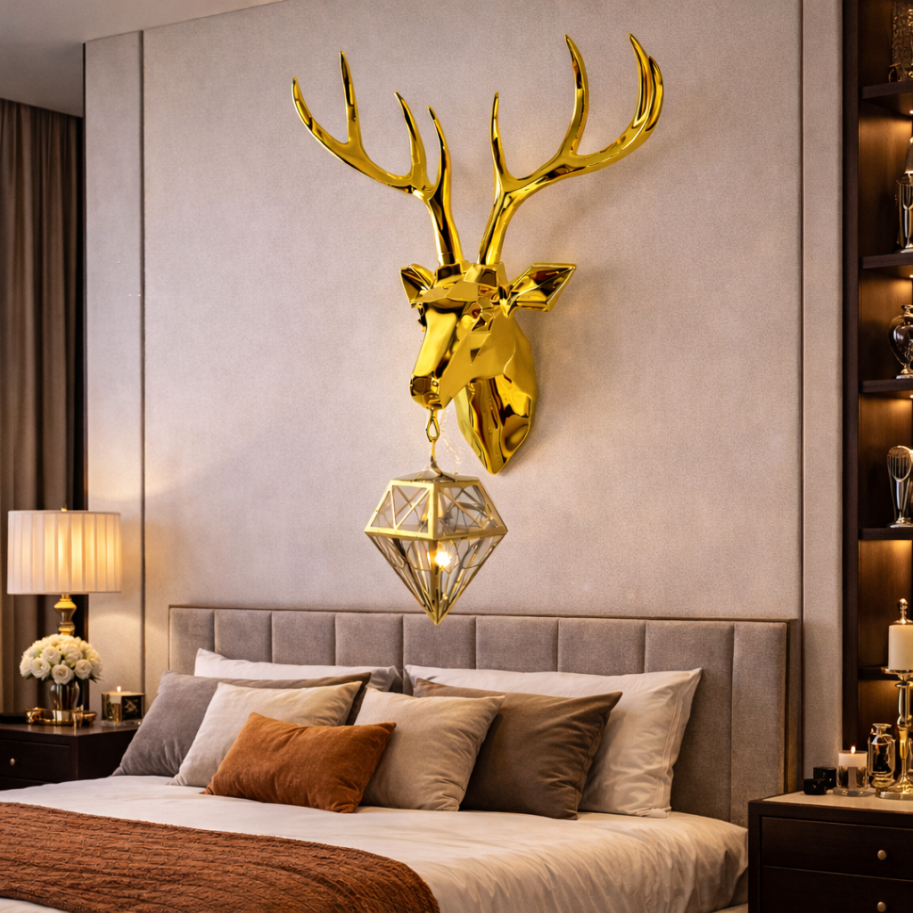 Deer With Diamond Hanging LED Wall Light