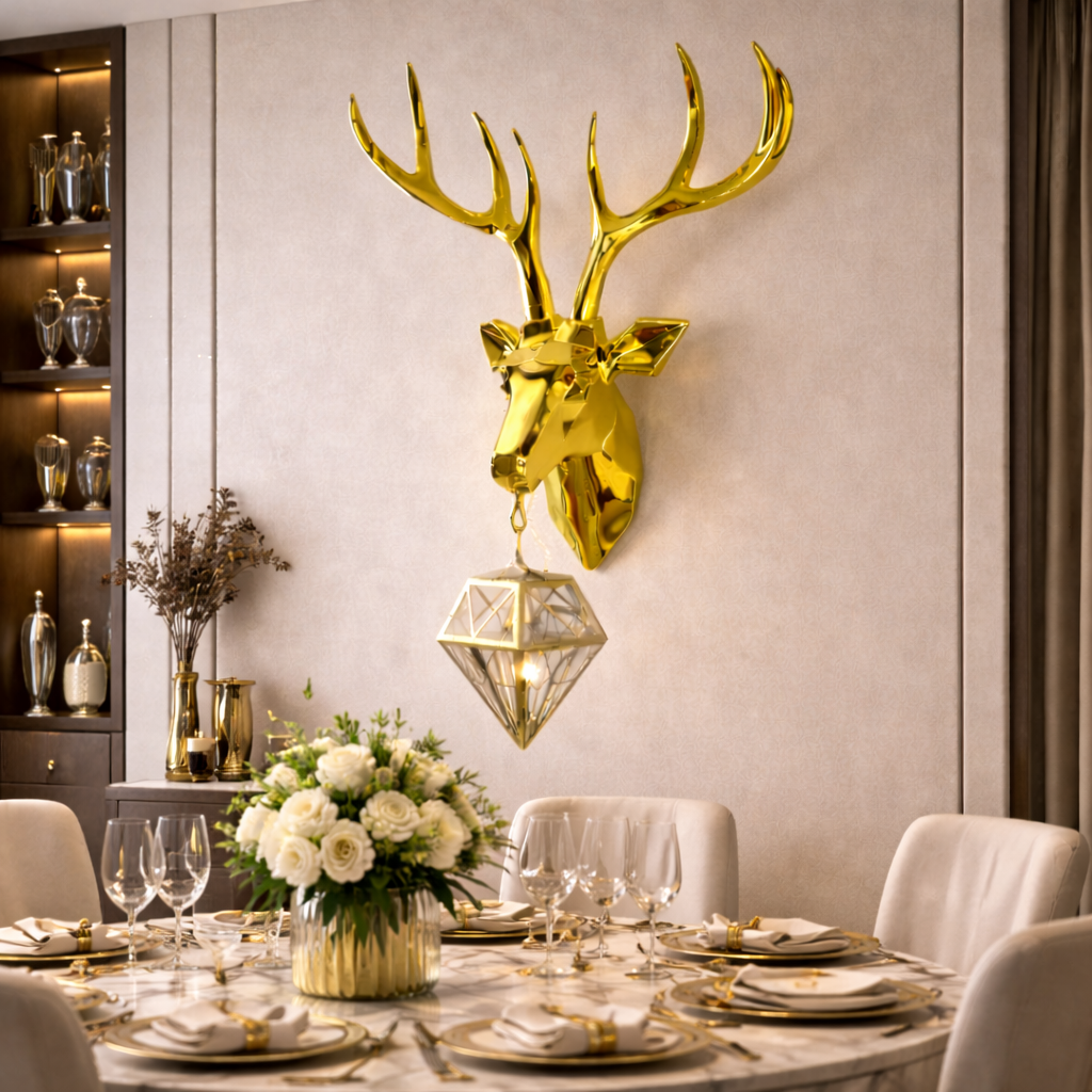 Deer With Diamond Hanging LED Wall Light