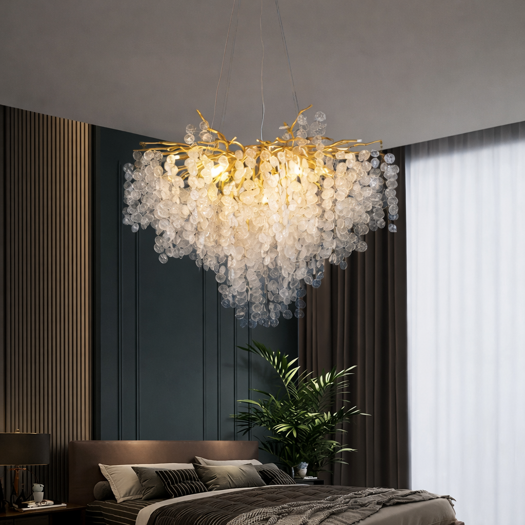 Elegant French Crystal Chandelier