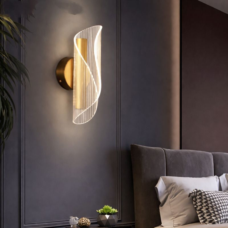 Klear Lights Elegant Crystal-Clear Wall Light