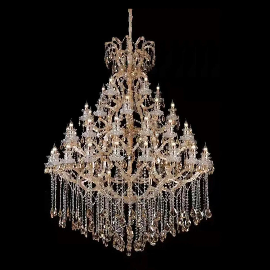 Maria Elegant filament Double Height Chandelier