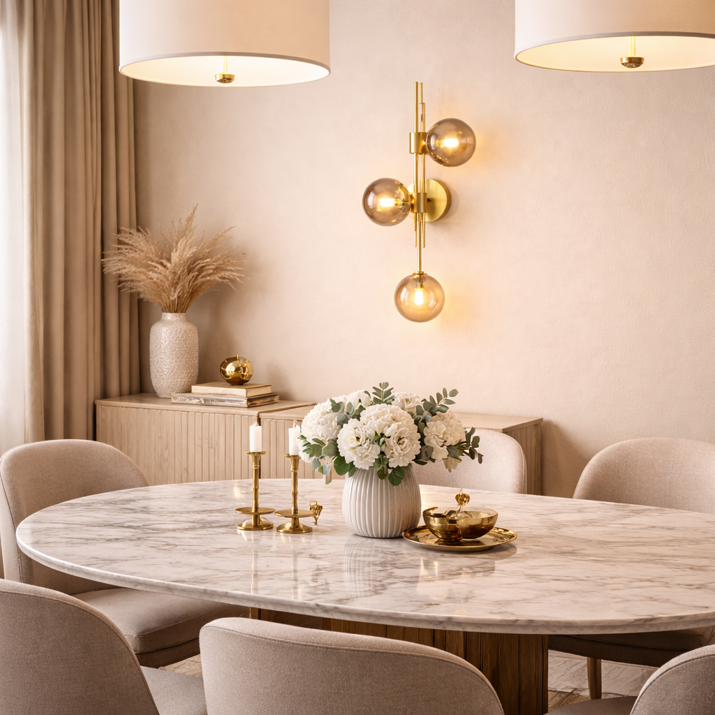 Glass Ball Wall Light