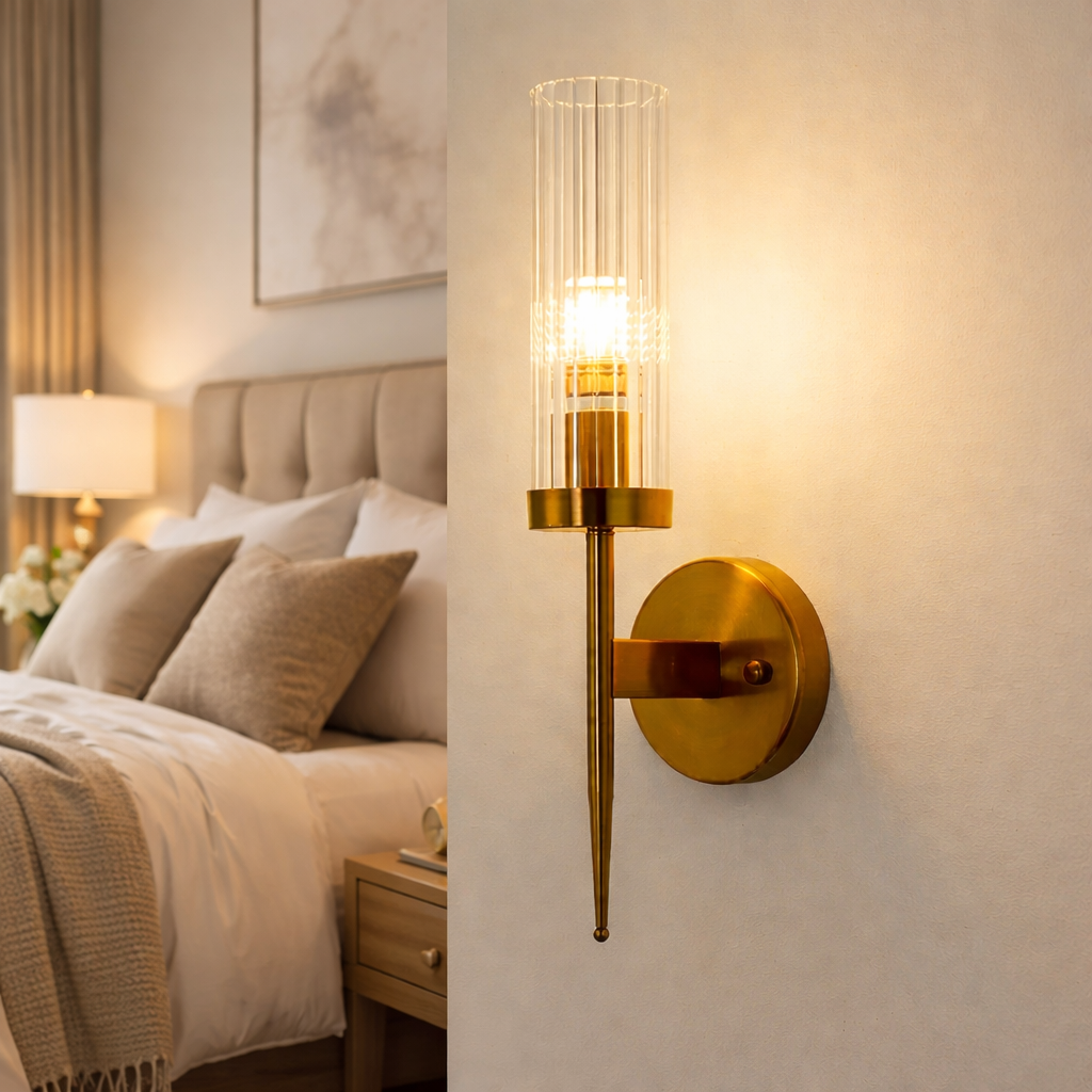 Glass Scone Wall Light