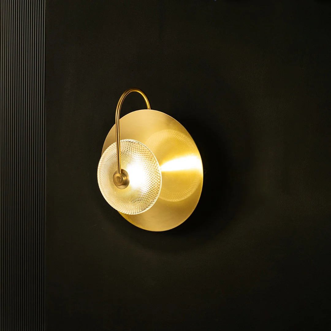 Drum Shape Round LED Wall Sconce Light