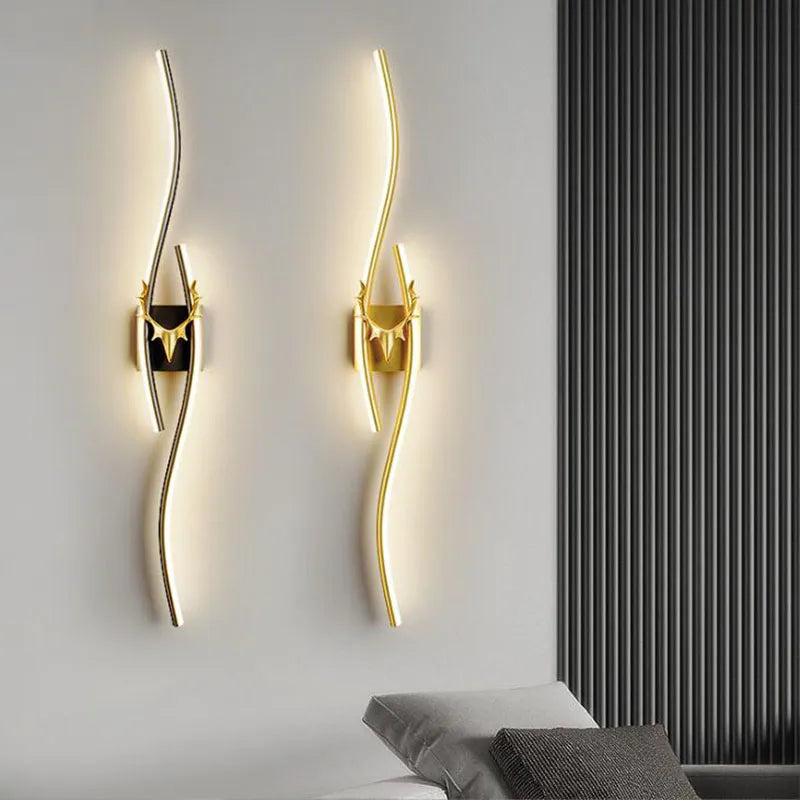 Elegant Curvy Design Wall Light - Sparc Lights