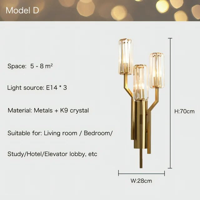 Crystal Wall Light - Sparc Lights