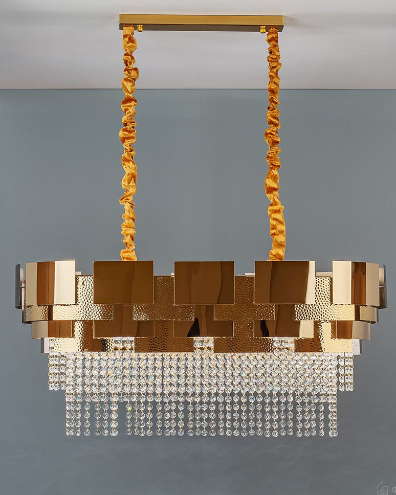 Oval Crystal Chandelier