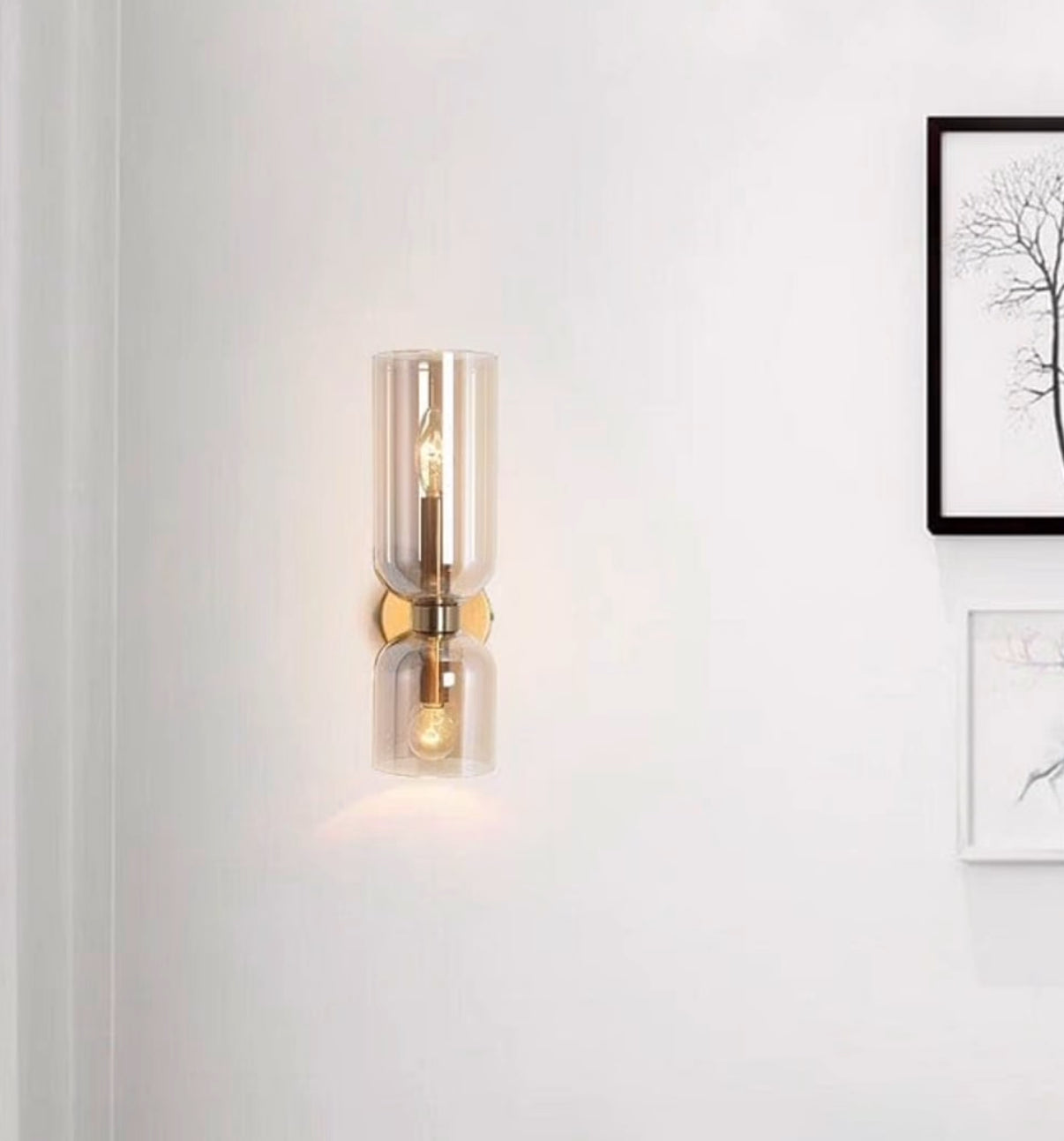 Double Glass Updown Wall Lamp