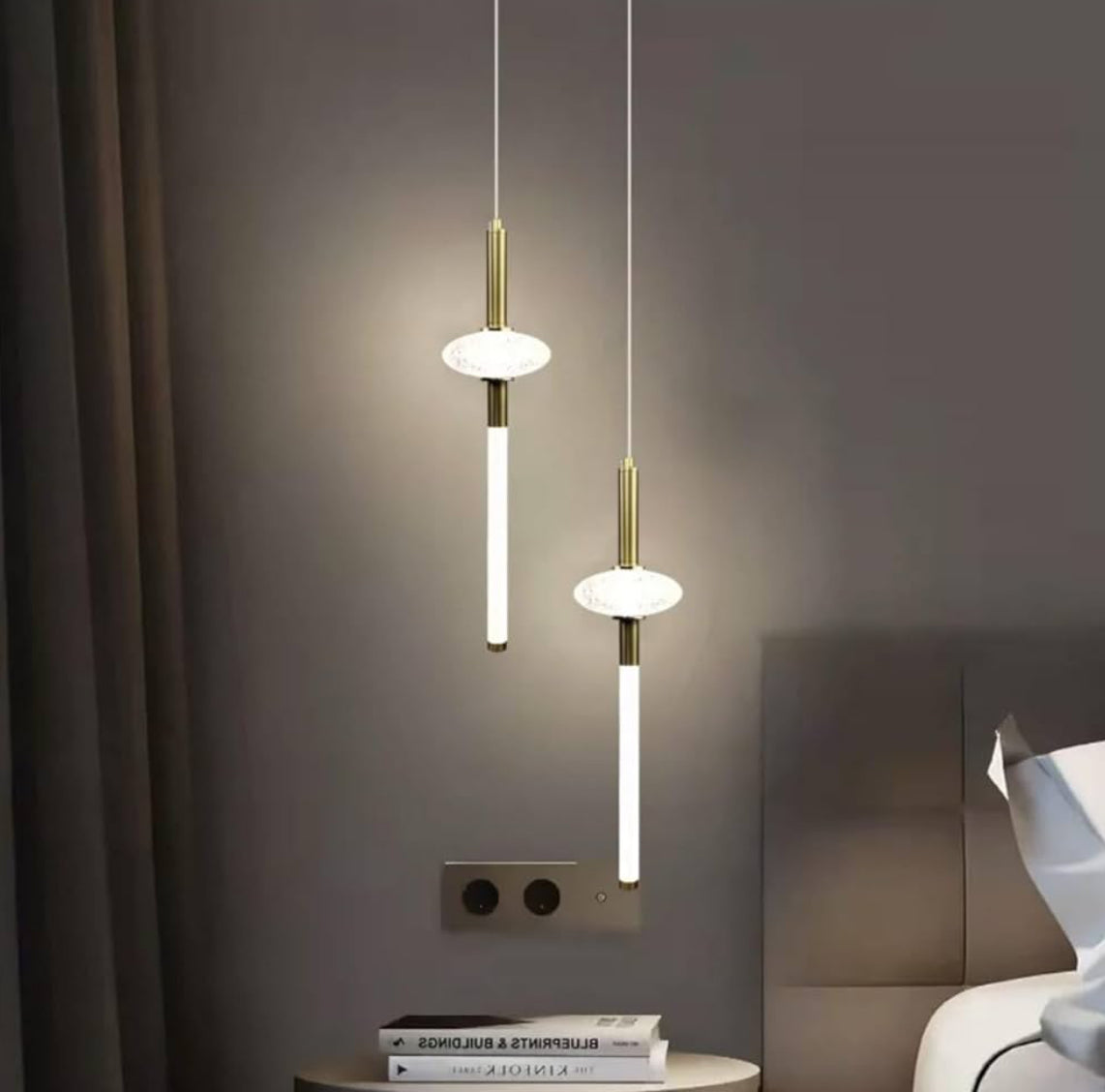 Minimal Sleek Sword LED Hanging Pendant Light