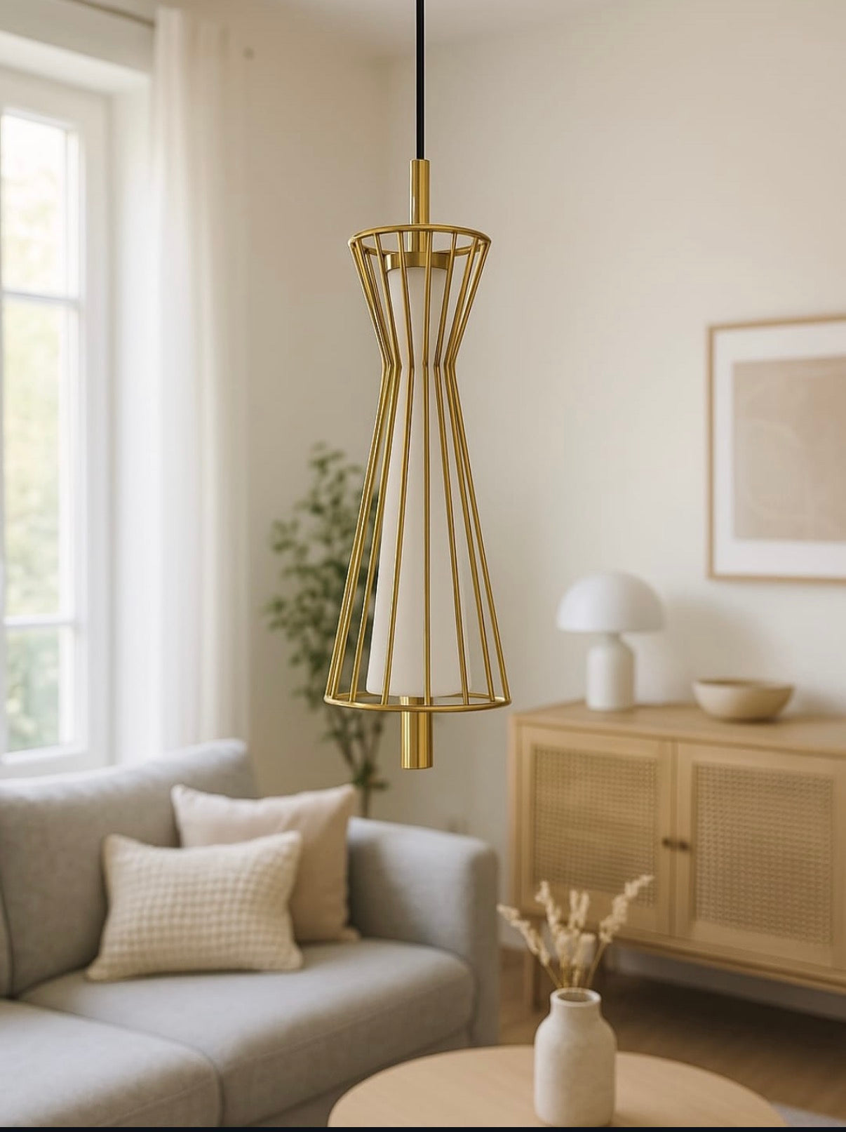 Modern Cinderella LED Hanging Metal Pendant Light