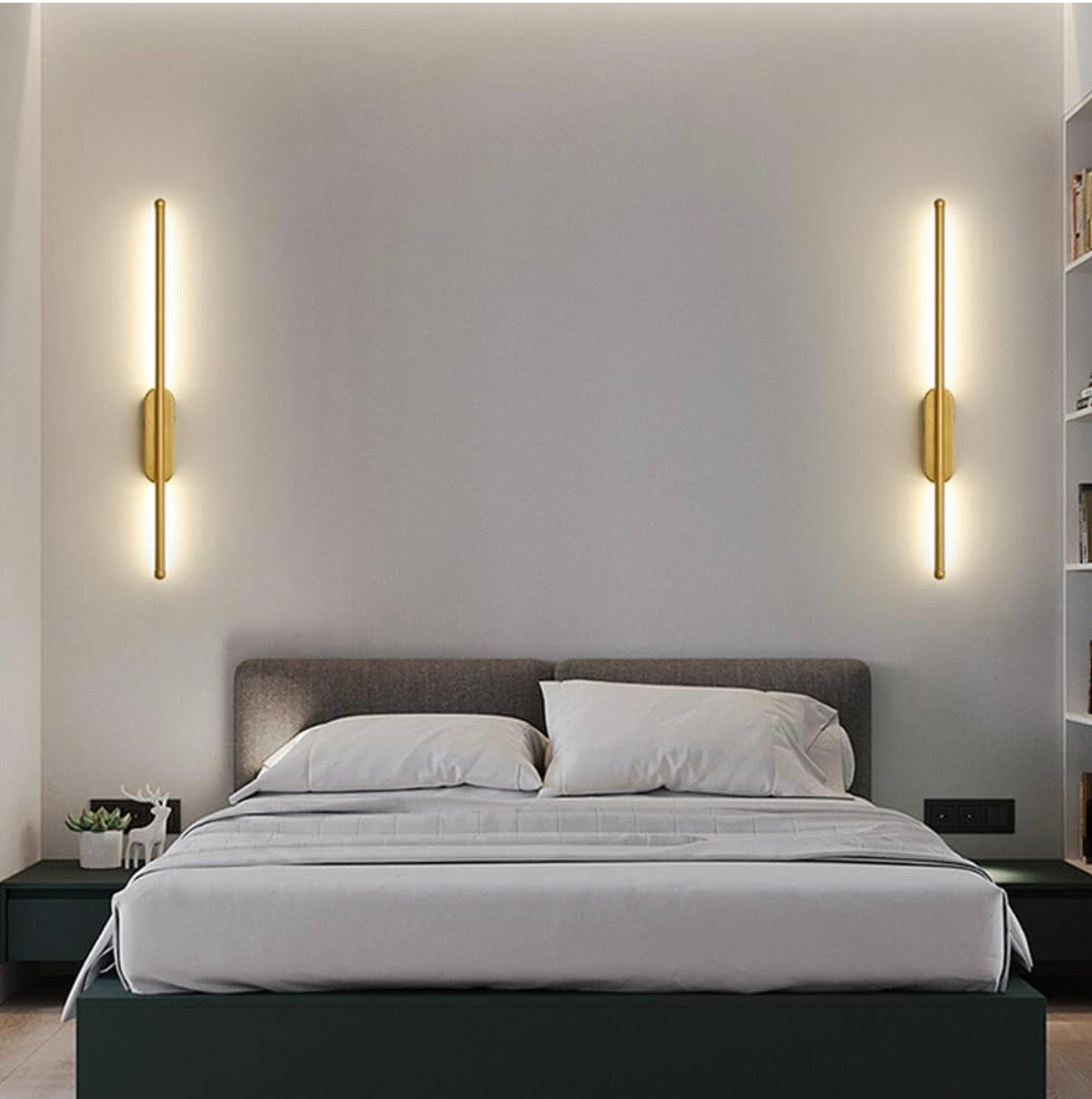 Linear Sleek LED Tube Wall Sconce Light